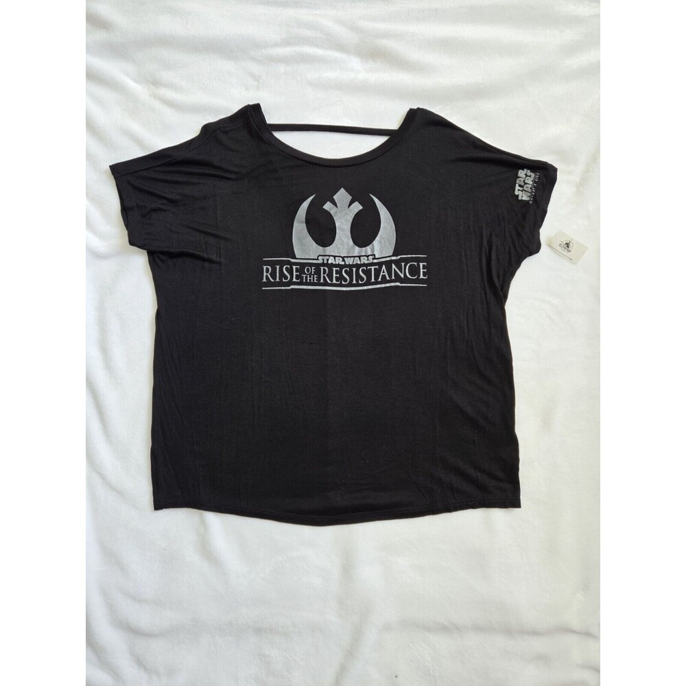 Disney Parks Star Wars Galaxys Edge Rise Of The Resistance Black Shirt Women SM